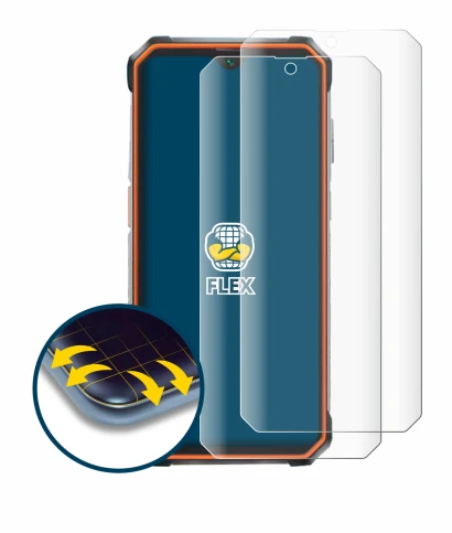 Image of the device Blackview BV9200 with a wide variety of screen protectors.