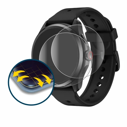 Image of the device Mobvoi TicWatch Pro 5 with a wide variety of screen protectors.