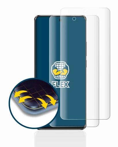 Image of the device Oppo Reno 10 with a wide variety of screen protectors.