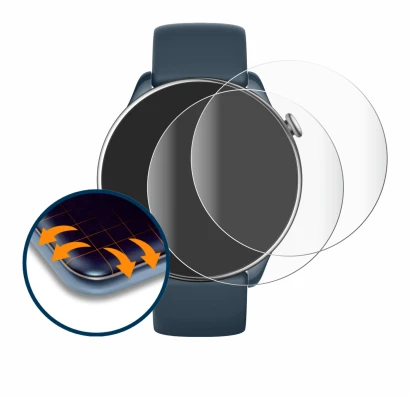 Image of the device Huami Amazfit GTR Mini with a wide variety of screen protectors.