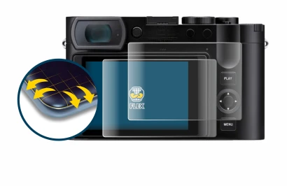 Image of the device Leica Q3 with a wide variety of screen protectors.