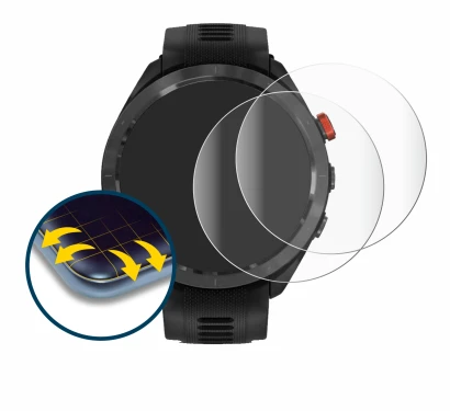 Image of the device Garmin Approach S70 (47 mm) with a wide variety of screen protectors.