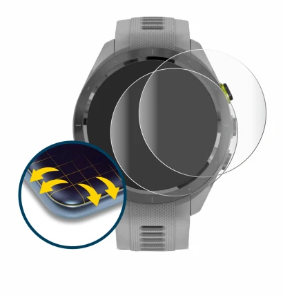 Image of the device Garmin Approach S70 (42 mm) with a wide variety of screen protectors.