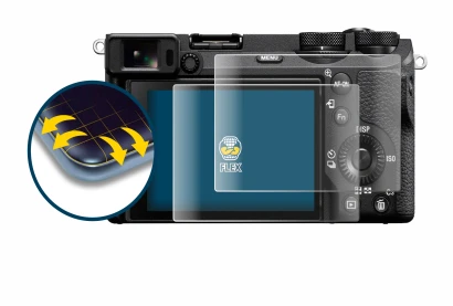 Image of the device Sony Alpha 6700 with a wide variety of screen protectors.