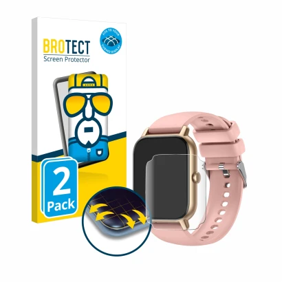 Front side of a product packaging with the brand logo BROTECT. Next to it is the device Nerunsa P66 1.85" shown with the corre