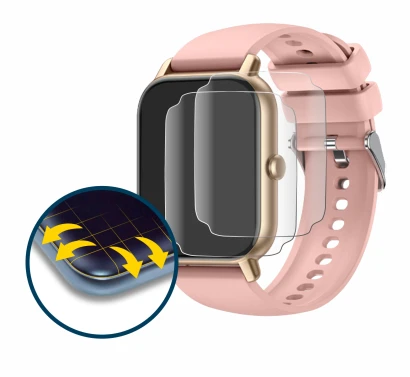 Image of the device Nerunsa P66 1.85" with a wide variety of screen protectors.