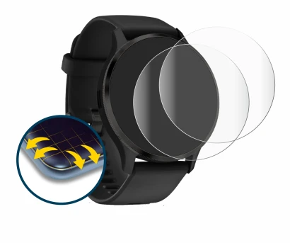 Image of the device Garmin Venu 3S with a wide variety of screen protectors.