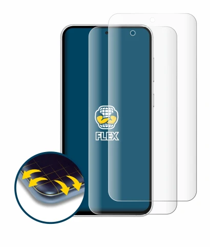 Image of the device Samsung Galaxy S23 FE with a wide variety of screen protectors.
