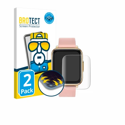 Front side of a product packaging with the brand logo BROTECT. Next to it is the device FMK IP68 1.7" shown with the correspon