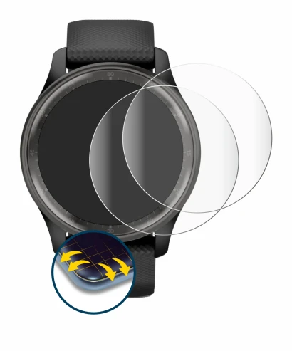 Image of the device Garmin Vivomove Trend with a wide variety of screen protectors.