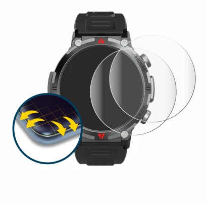 Image of the device IFMDA S100 1.45" with a wide variety of screen protectors.