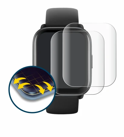 Image of the device Amazfit Active with a wide variety of screen protectors.