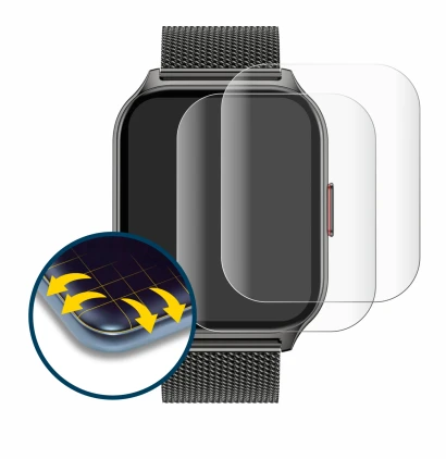 Image of the device Popglory P95 2" with a wide variety of screen protectors.