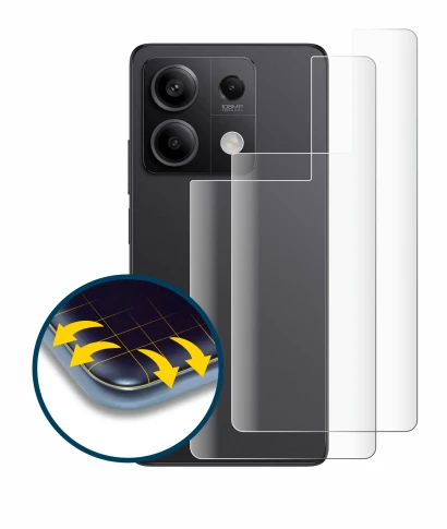 Image of the device Xiaomi Redmi Note 13 Pro 5G (Back) with a wide variety of screen protectors.