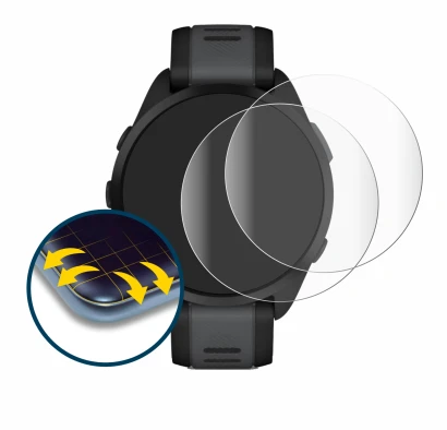 Image of the device Garmin Forerunner 165 with a wide variety of screen protectors.