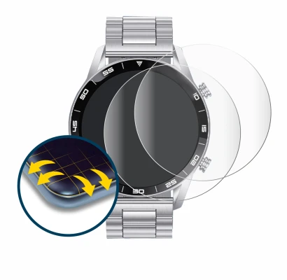 Image of the device Foxbox SML1-C PRO 1.43" with a wide variety of screen protectors.