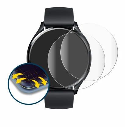 Image of the device Xiaomi Watch 2 with a wide variety of screen protectors.