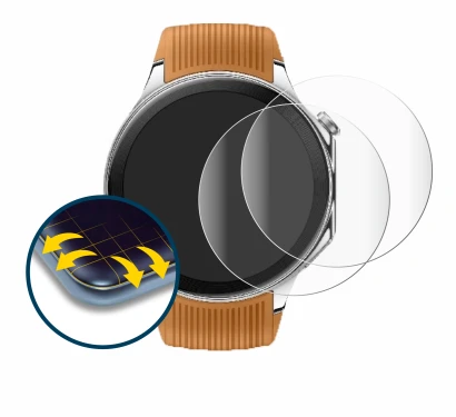 Image of the device Oppo Watch X with a wide variety of screen protectors.
