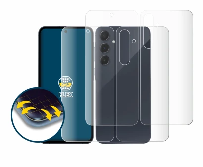 Image of the device Samsung Galaxy A35 5G (Front+Back) with a wide variety of screen protectors.