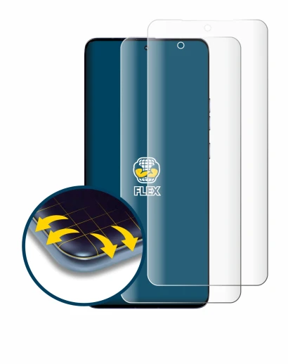 Image of the device Motorola Edge 50 Pro with a wide variety of screen protectors.