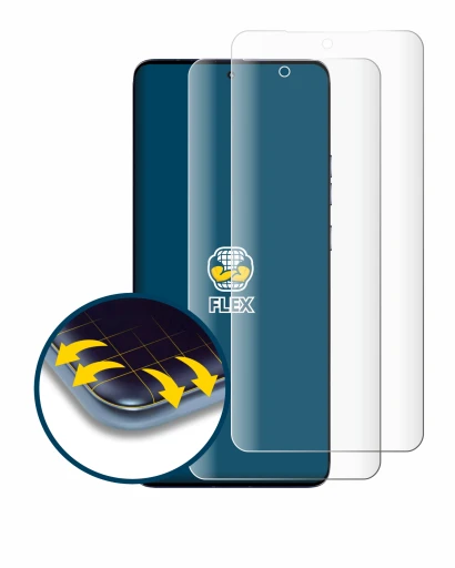 Image of the device Motorola Edge 50 Ultra with a wide variety of screen protectors.