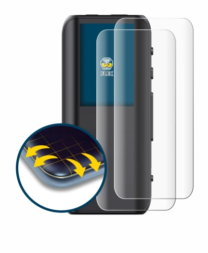 Image of the device FiiO BTR15 with a wide variety of screen protectors.