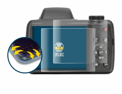Image of the device Kodak Pixpro AZ528 with a wide variety of screen protectors.