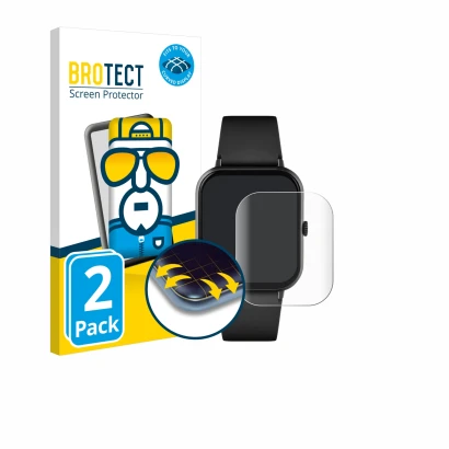 Front side of a product packaging with the brand logo BROTECT. Next to it is the device Reflex Active Series 17 shown with the