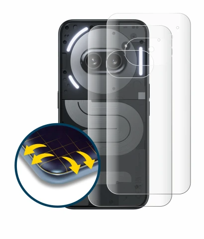 Image of the device Nothing Phone (2a) Plus (Back) with a wide variety of screen protectors.