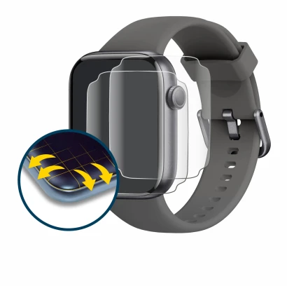 Image of the device AcclaFit P5 1.85" with a wide variety of screen protectors.