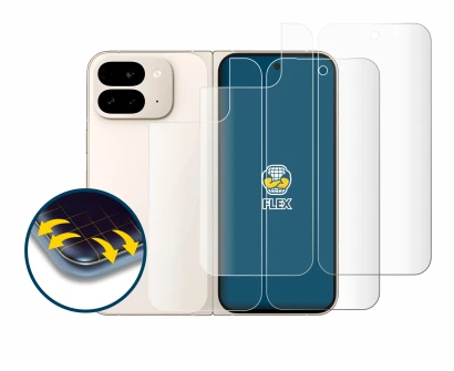 Image of the device Google Pixel 9 Pro Fold (Front+Back) with a wide variety of screen protectors.
