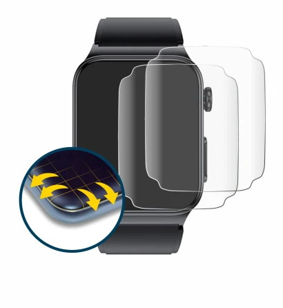 Image of the device andoer Smartwatch 1.85" with a wide variety of screen protectors.