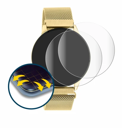 Image of the device Oozoo Q00121 with a wide variety of screen protectors.