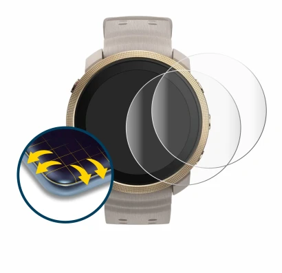 Image of the device Polar Vantage M3 with a wide variety of screen protectors.