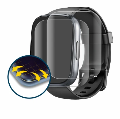 Image of the device Cillso T80 1.95" with a wide variety of screen protectors.