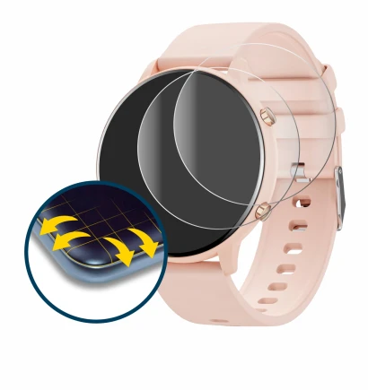 Image of the device Hwagol Smartwatch G25 1.39" with a wide variety of screen protectors.