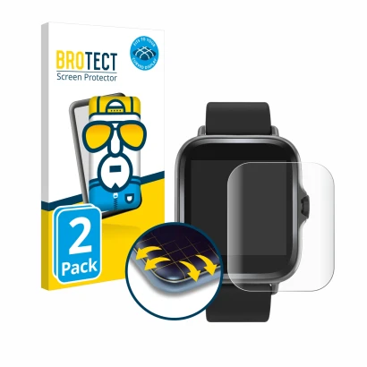Front side of a product packaging with the brand logo BROTECT. Next to it is the device Denver SWC-156 shown with the correspo