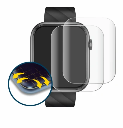 Image of the device Braidol Smartwatch 1.96" with a wide variety of screen protectors.
