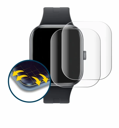 Image of the device Xiaomi Redmi Watch 5 with a wide variety of screen protectors.