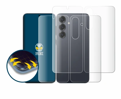 Image of the device Samsung Galaxy S25 (Front+Back) with a wide variety of screen protectors.