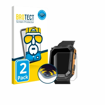 Front side of a product packaging with the brand logo BROTECT. Next to it is the device Stahlgear Thor shown with the correspo