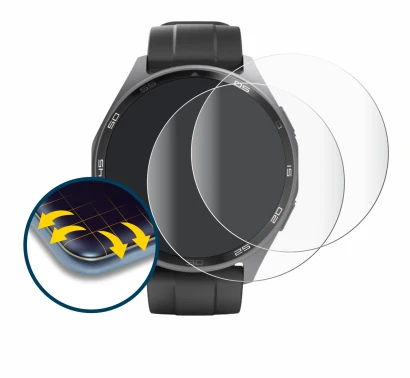 Image of the device Hama Smartwatch 7010 with a wide variety of screen protectors.
