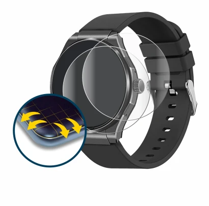 Image of the device Knauermann Pro 3 2024 (round) with a wide variety of screen protectors.