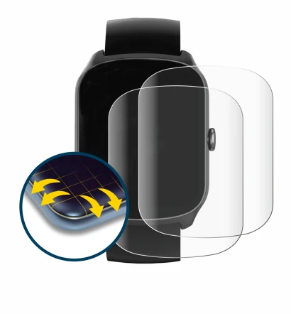 Image of the device STECEi S68 1.95" with a wide variety of screen protectors.