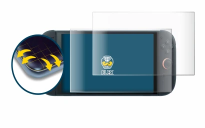 Image of the device Nintendo Switch 2 with a wide variety of screen protectors.