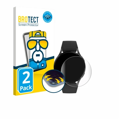 Front side of a product packaging with the brand logo BROTECT. Next to it is the device Levowatch EDGY shown with the correspo