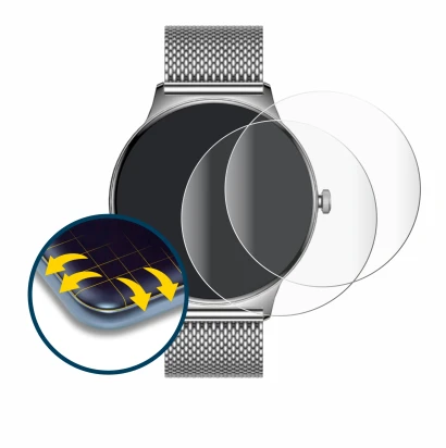 Image of the device Pireware Slim Smartwatch with a wide variety of screen protectors.