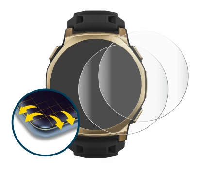 Image of the device Huami Amazfit T-Rex 3 Pro (44 mm) with a wide variety of screen protectors.