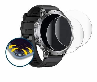 Image of the device LIGE EF13 1.85" with a wide variety of screen protectors.