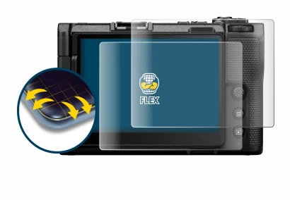 Image of the device Nikon ZR with a wide variety of screen protectors.